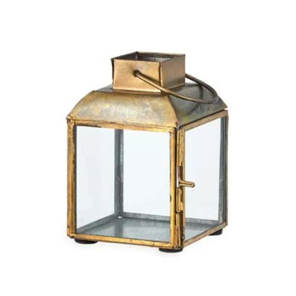 Nkuku Maro Small Brass Lantern